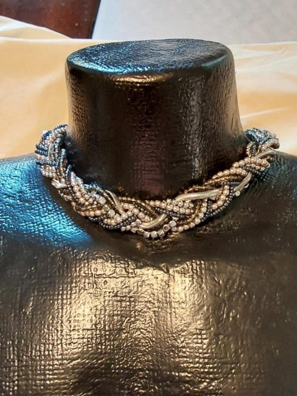 Premier Designs "Interwoven" Multi-strand Braided Statement Necklace